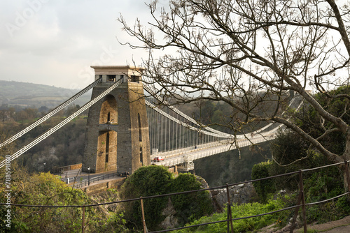 The Clifton Suspension Bridge in Bristol city