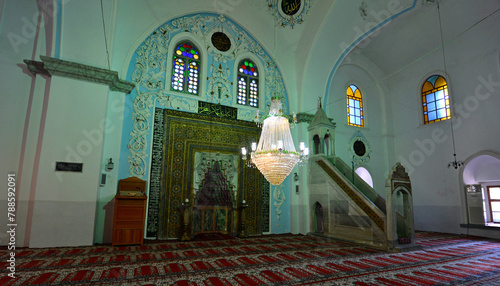 Ulu Mosque, located in Bergama, Turkey, was built in 1399.