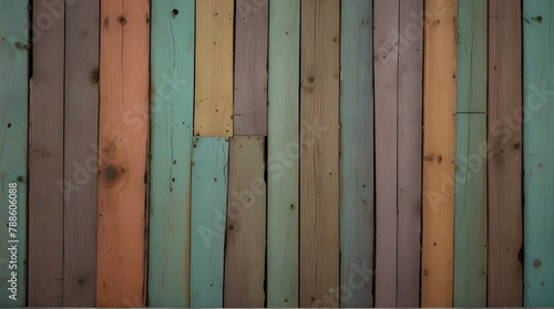 wood background or texture with planks pastel colored.generative.ai