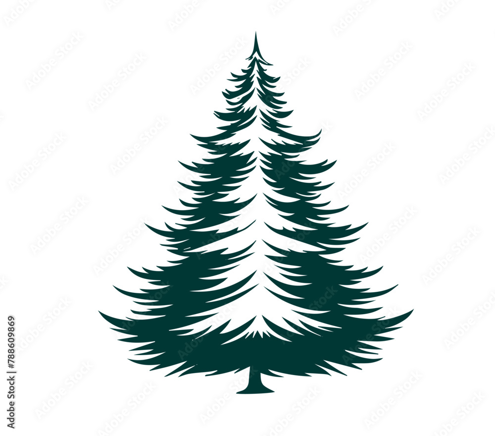Obraz premium christmas tree set