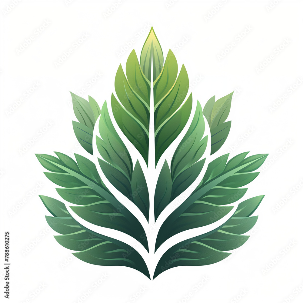 © StudioLuke - Verdant Emblem: Layered Leaf Design © StudioLuke - Verdant Emblem: Layered Leaf Design