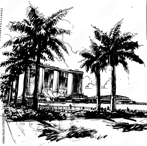 Sketched Singapore Skyline, Artistic Impressions