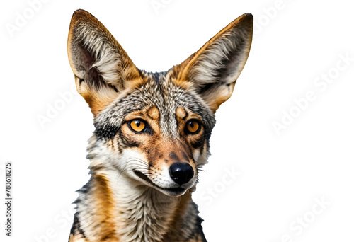 Jackal Animal on transparent background.