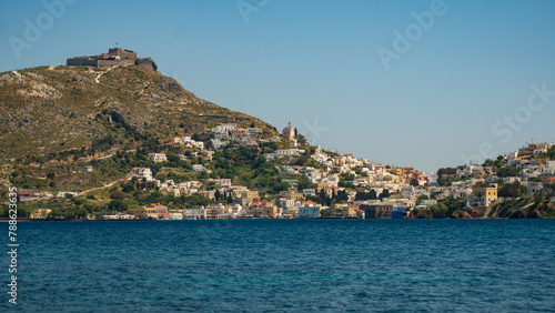 Village grec d'Aghia Marina à Leros Grèece