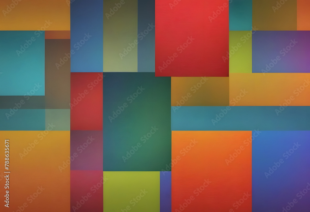 Geometrisches Hintergrundbild bestehend aus Rechtecken in verschiedenen Grössen und unterschiedlichen warmen Farbtönen. Leichte Farbabweichungen runden das Gesamtbild ab.
