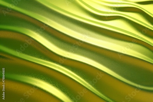 Background texture gold with small ripples of green foil with glass effect