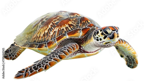 turtle on a white background