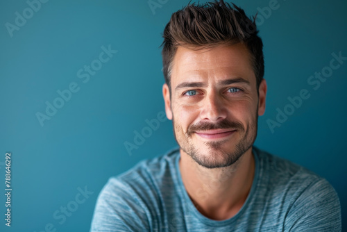 A man with a beard is smiling and wearing a blue shirt © MagnusCort