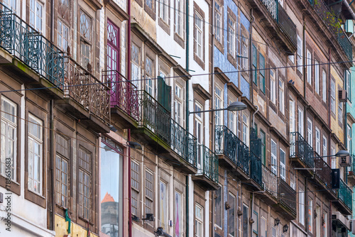 Colorful walls in Porto Portugal