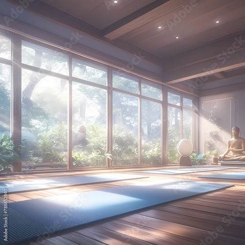 Modern Zen Retreat - A Tranquil Space for Meditation and Yoga Practice