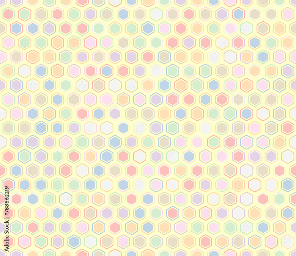 Vetor de Abstract pattern of geometric shapes. Bold rounded hexagons ...