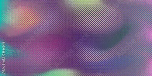 Modern seamless colorful abstract gradient halftone background pop art texture in vector illustration, wavy seamless pattern and geometric shape in black and white digital multicolor dotted pattern.