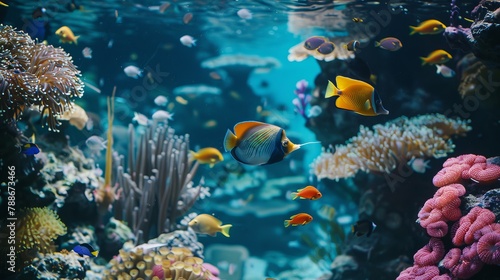 Underwater Diving  - Tropical Scene With Sea Life In The Reef © Tahir