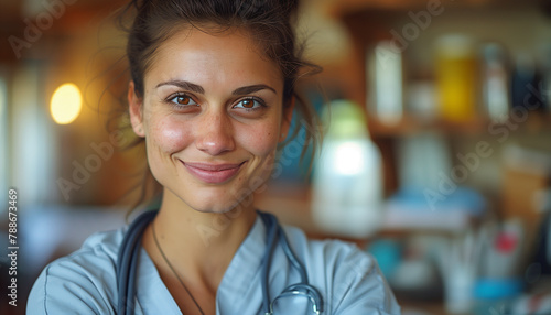 portrait of a smiling doctor photo