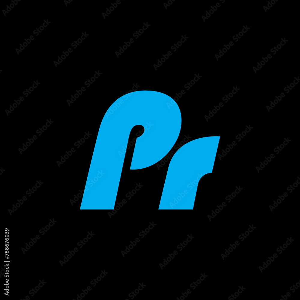 Pr colorful letter logo design Pr colorful letter logo design