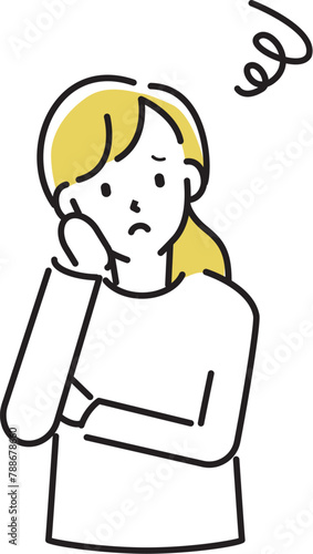 定番　伝わる 人物イラストこんなお悩みありませんか？　若い女性