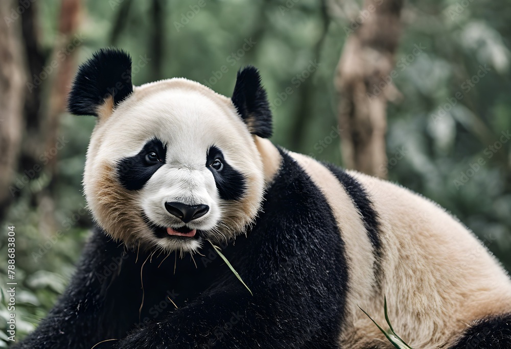 A Giant Panda in the woods A Giant Panda in the woods