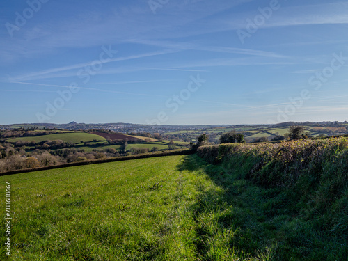 view of Cornish countryside. 