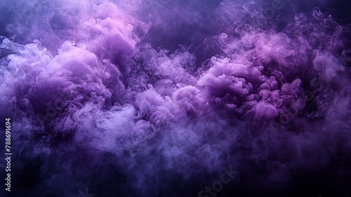   Blue and purple backdrop with copious amounts of drifting smoke photo