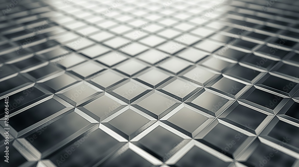 Monochrome Tile Wall Close-Up Monochrome Tile Wall Close-Up