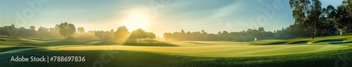 Golden Sunrise on Golf Course