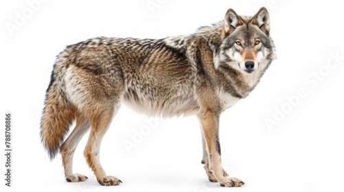 wolf isolated on white