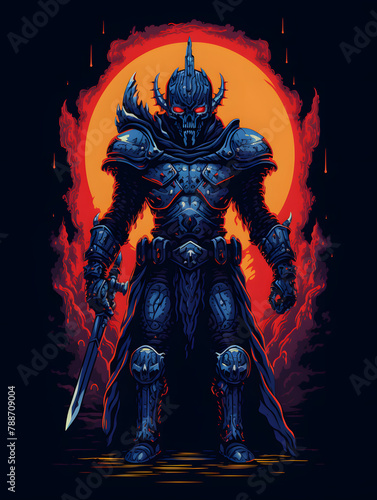 pixel knight  pixel warrior  8 bit pixel style sword fighter  pixell character