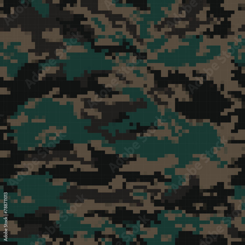  Modern camouflage, army pattern, background repeat, military uniform texture