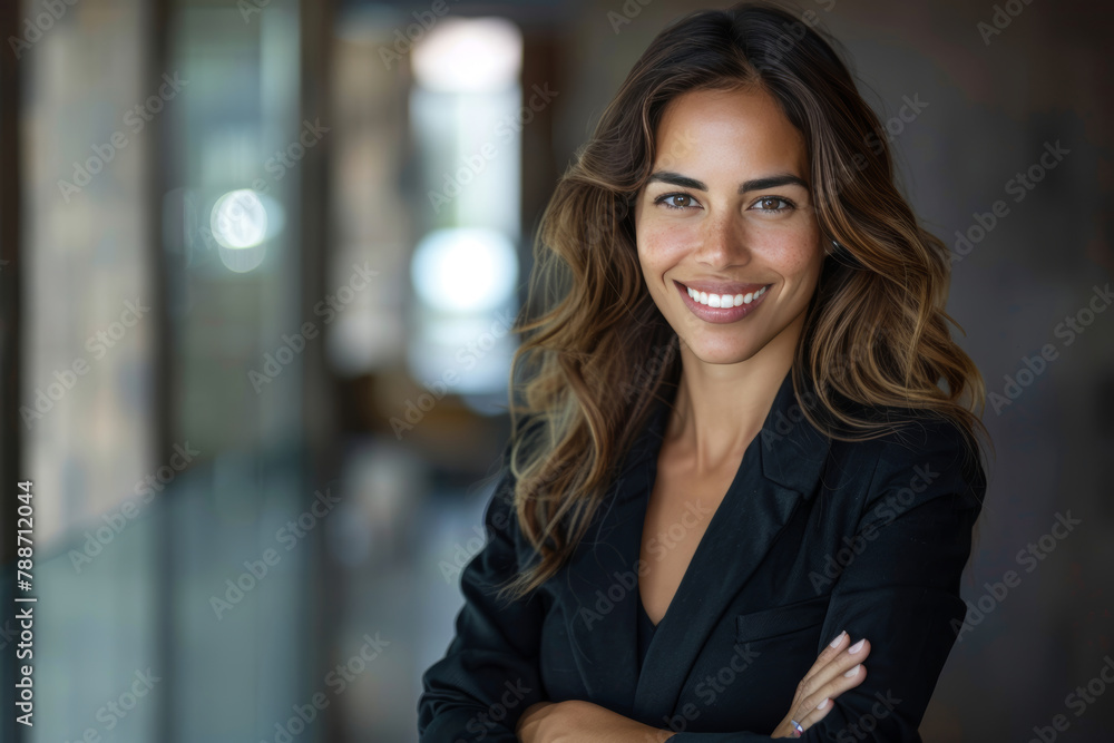 Confident Businesswoman with a Charming Smile Confident Businesswoman with a Charming Smile