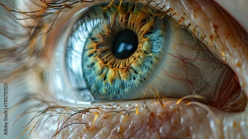An anatomically accurate medical eye model showcases the inner workings of the eye  from the len