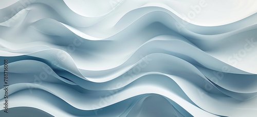 Minimalist Abstract Elegant Design with Wavy Lines and Soft Curves Generative AI photo