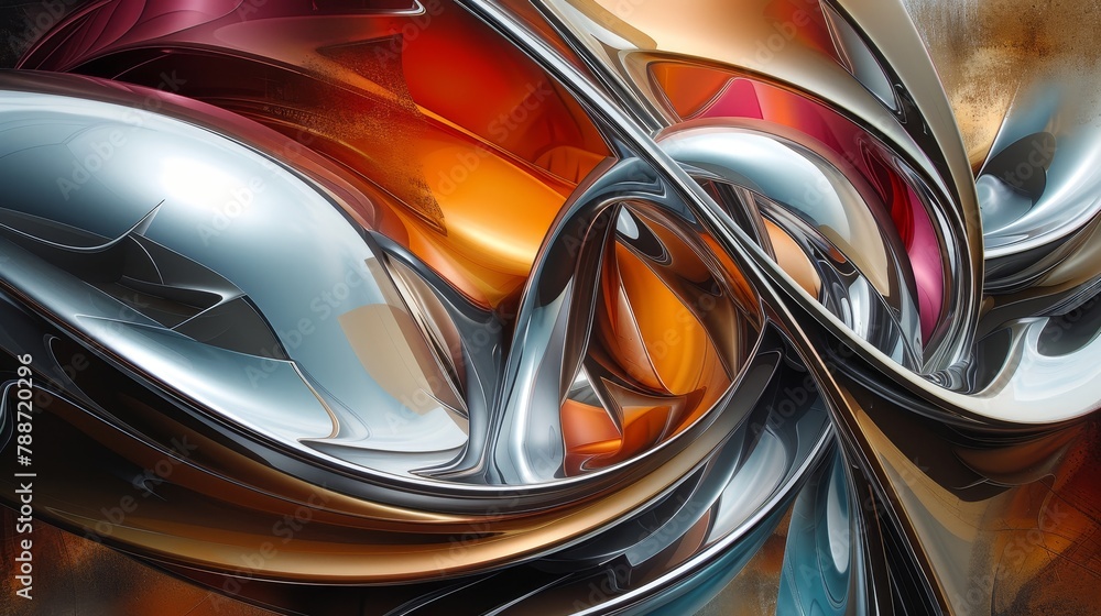 Vibrant Close-Up of Multicolored Metal Object