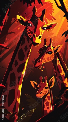 Wallpaper Mural A father elephant and his calf playfully splashing water in a river joyful expressions soft morning light Torontodigital.ca