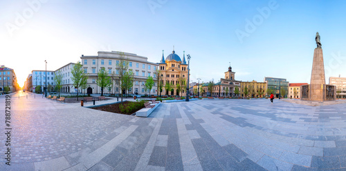The city of Łódź - view of Freedom Square.