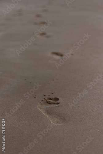 footprints on the beach © elias