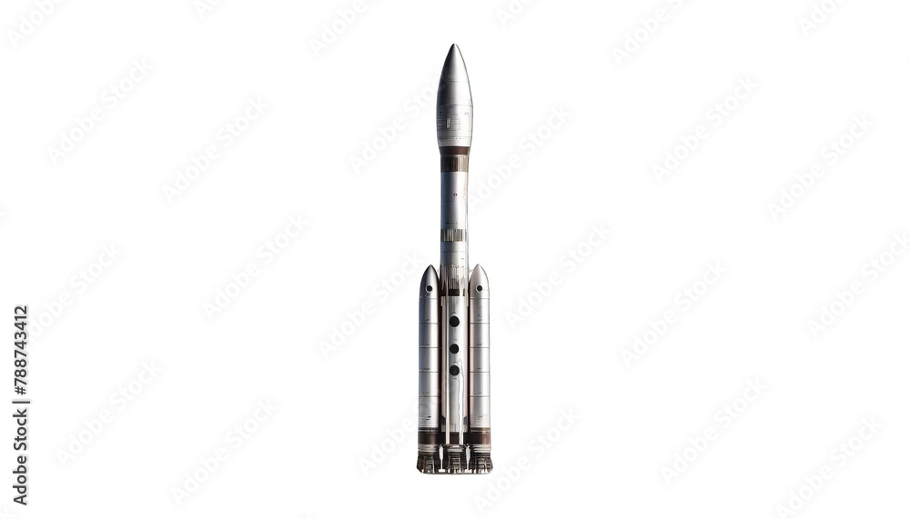 A photo of a space rocket against a transparent background A photo of a space rocket against a transparent background