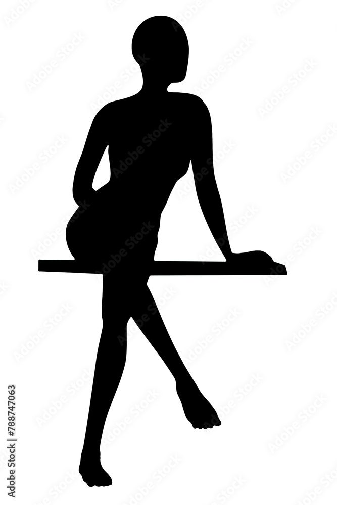 black vector image silhouette modern yoga exercises, beauty, body line art. For use as a brochure template or for use in web design. black vector image silhouette modern yoga exercises, beauty, body line art. For use as a brochure template or for use in web design.
