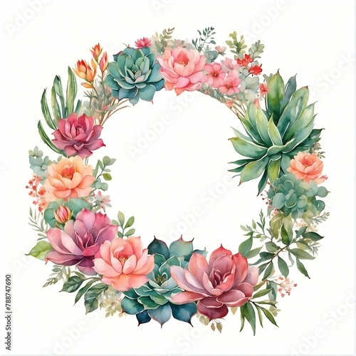 Wreaths & Bouquets - is a beautiful set of hand drawn digital clip art in shades of pink. © Sana