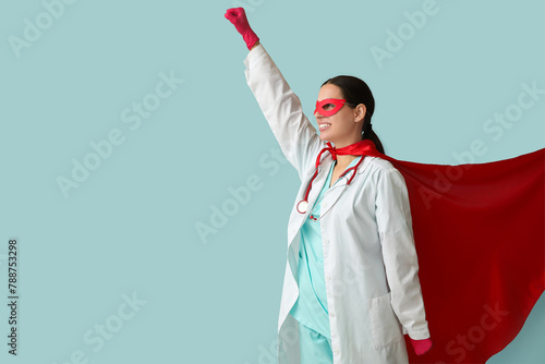 Female doctor in superhero ...