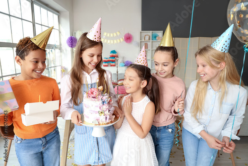 Cute little children with B...