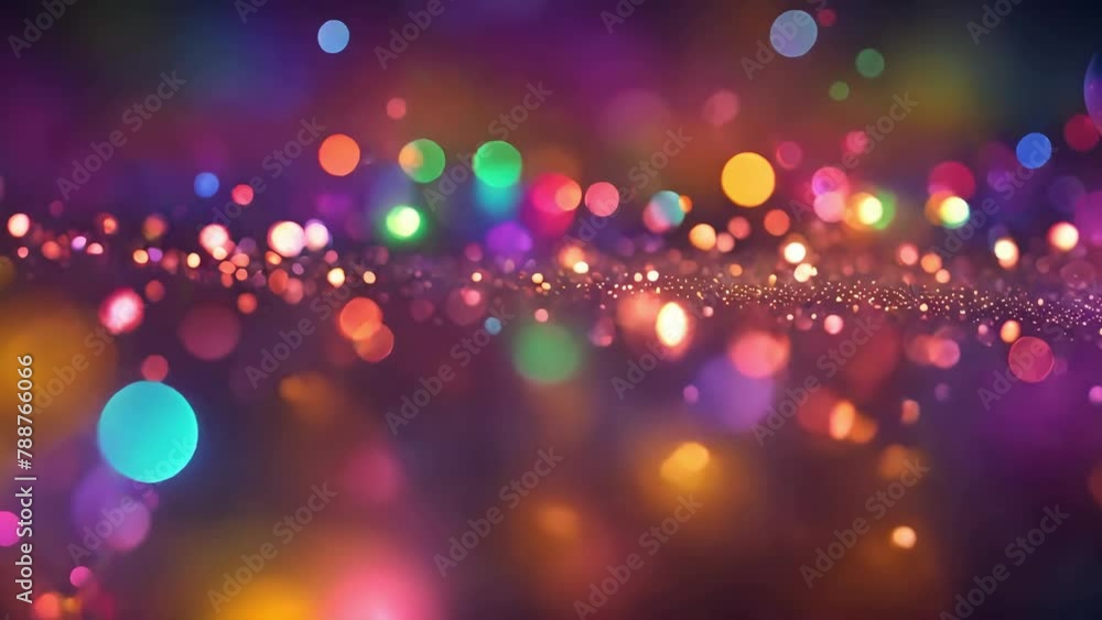 cosmic Multicolored lights and bokeh in defocus. Abstract bokeh backdrop. sparkling bokeh floating, background footage. Generative AI, Multicolored glowing particles on a background, seamless looping cosmic Multicolored lights and bokeh in defocus. Abstract bokeh backdrop. sparkling bokeh floating, background footage. Generative AI, Multicolored glowing particles on a background, seamless looping