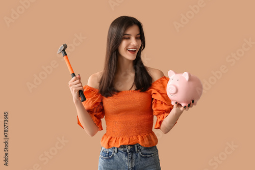 Beautiful young happy woman...