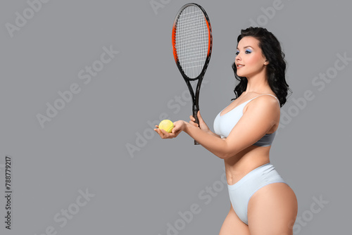 Beautiful young body positi...