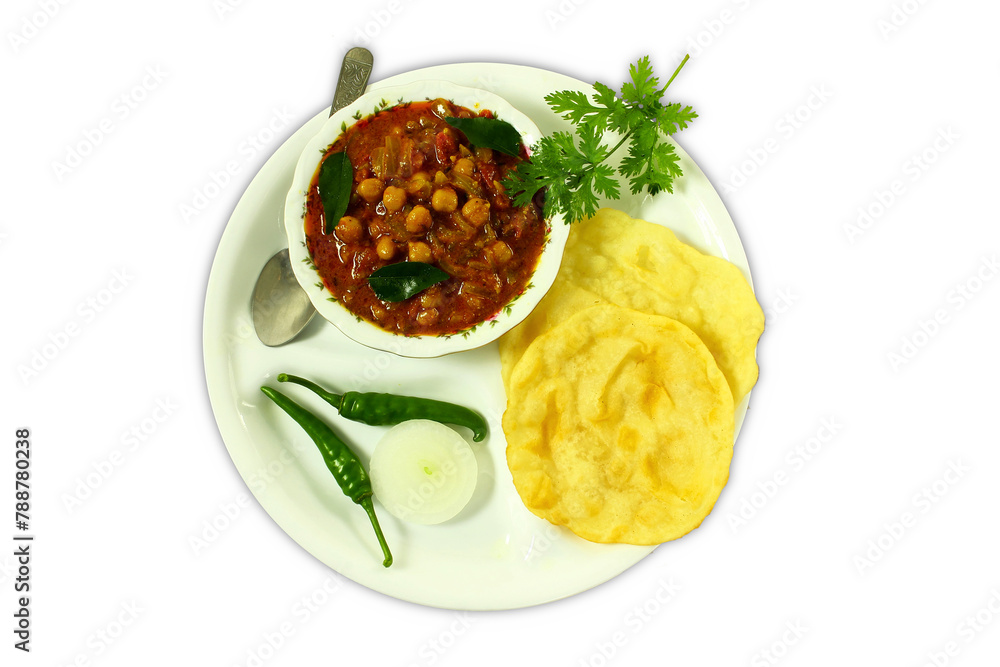 traditional indian gujarati food dish chickpeas masala curry known in