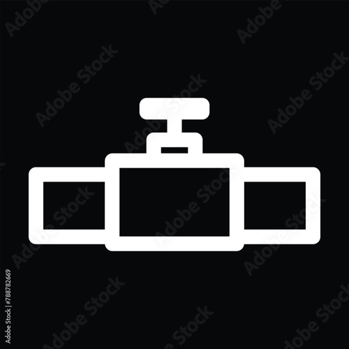 water pipe ventil icon outline