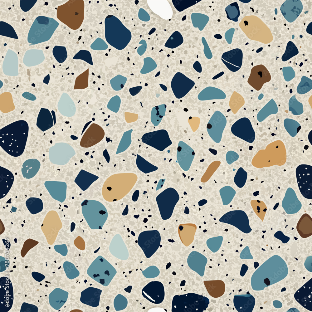 Terrazzo flooring vector seamless pattern. Italian terrazzo mosaic texture. Terrazzo seamless print tile. Concrete, granite, cement terrazo template. Terrazzo Floor material. Particles pebble, glass. Terrazzo flooring vector seamless pattern. Italian terrazzo mosaic texture. Terrazzo seamless print tile. Concrete, granite, cement terrazo template. Terrazzo Floor material. Particles pebble, glass.