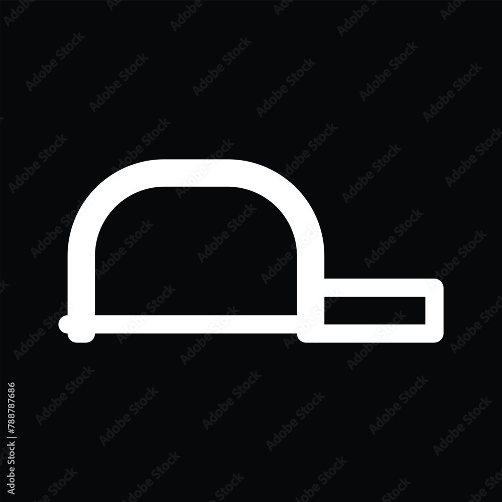 Fototapeta premium hacksaw icon vector outline design