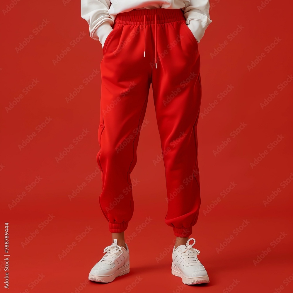 custom made wallpaper toronto digitalperson in red sweatpants 