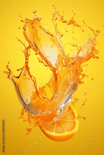 splashes of juice Generative AI © Evghenii