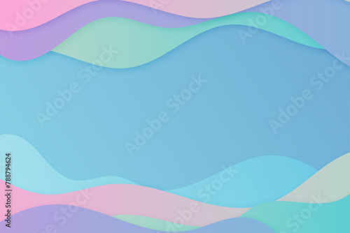 modern background with curves and gradients, minimalist pastel colors
